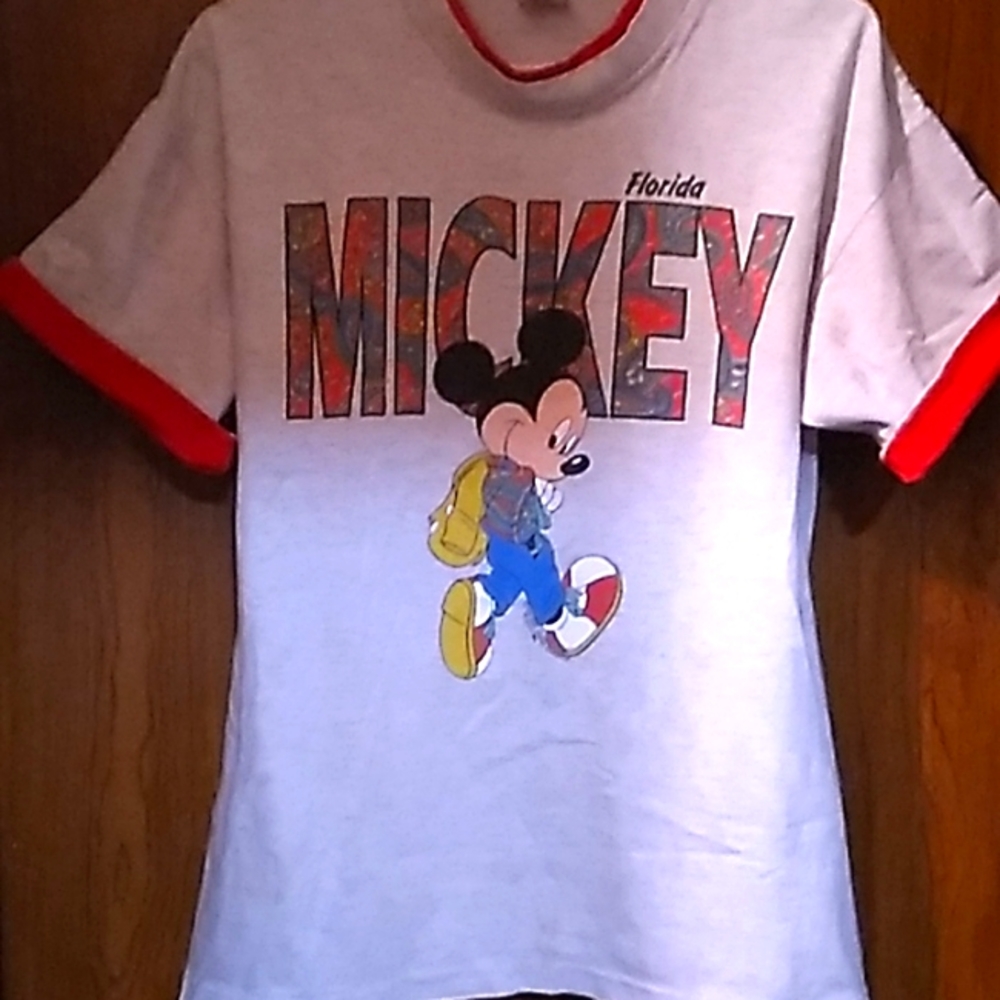 Vintage Mickey Mouse Florida T-shirt. Womans Large.